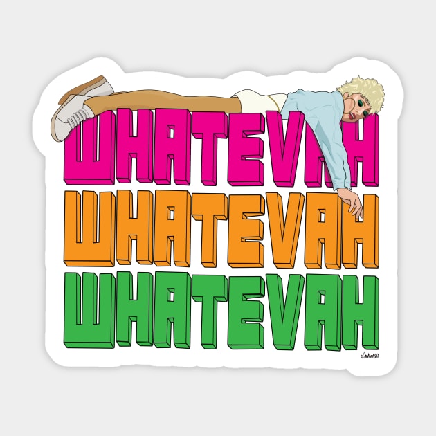 Katya Zamolodchikova - Trish Thomson - Whatevah Sticker by LaurothyGayle